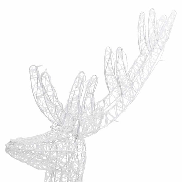 XXL LED Rentier Weihnachtsdeko - 180cm Kaltweiß