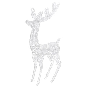 vidaXL Renne LED XXL Acrylique Décoration de Noël 250 LED 180 cm Bleu