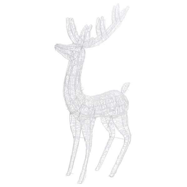 vidaXL Renne LED XXL Acrylique Décoration de Noël 250 LED 180 cm Bleu