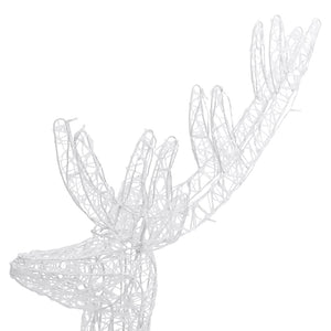 vidaXL Renne LED XXL Acrylique Décoration de Noël 250 LED 180 cm Bleu