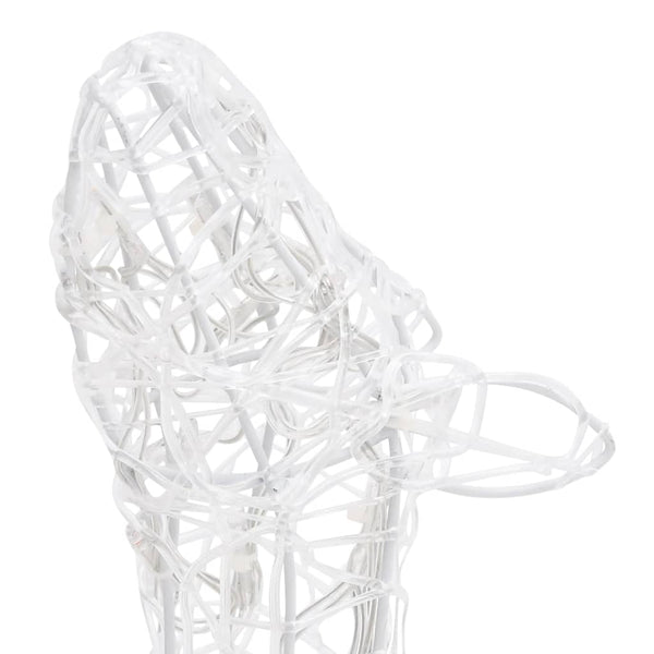vidaXL Famille de rennes LED Décoration de Noël Acrylique 300 LED Blanc froid