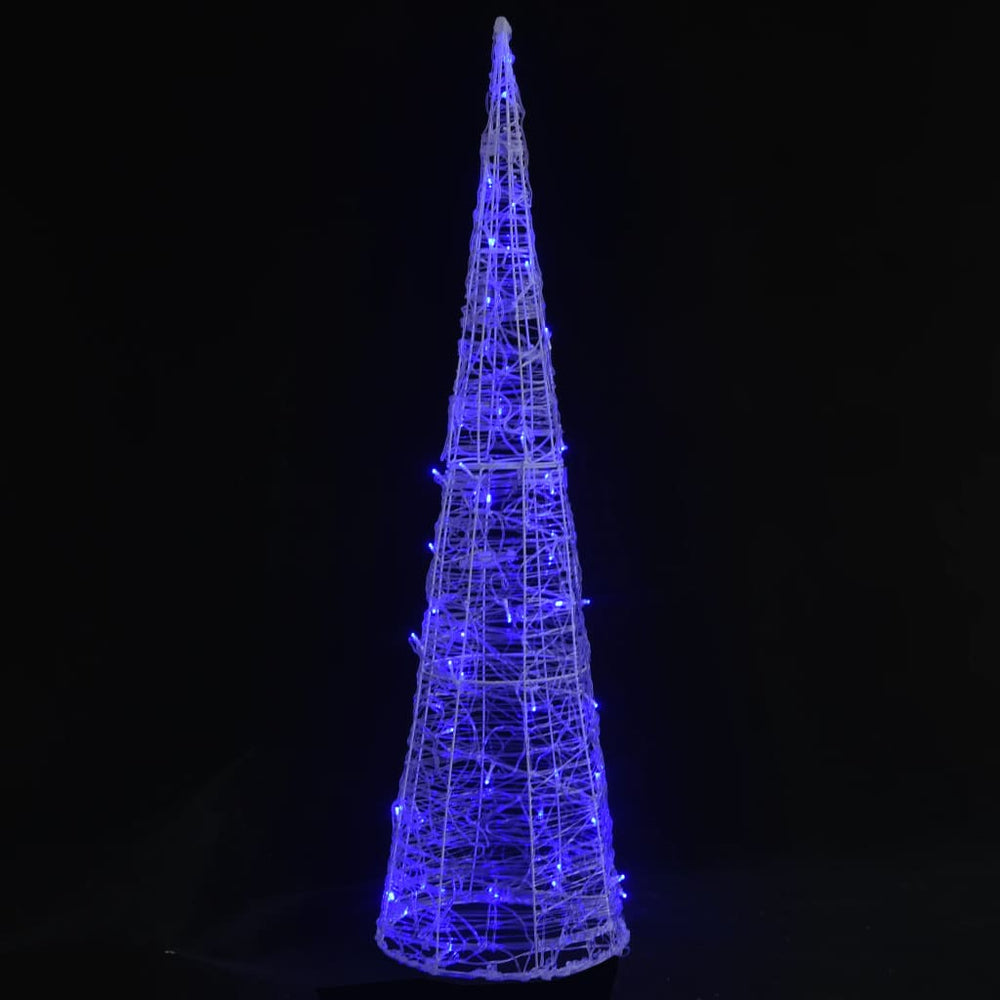 LED Kegel Acryl Pyramide Blau 120cm