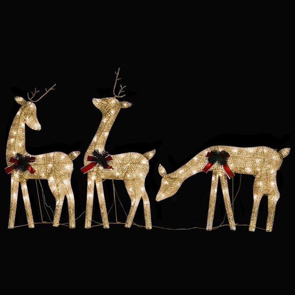 LED Rentier Weihnachtsdeko Golden Warmweiß 270cm