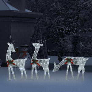Weihnachtsdeko Rentiere mit LED, 270cm