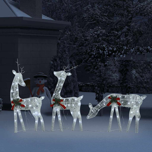 Weihnachtsdeko Rentiere mit LED, 270cm