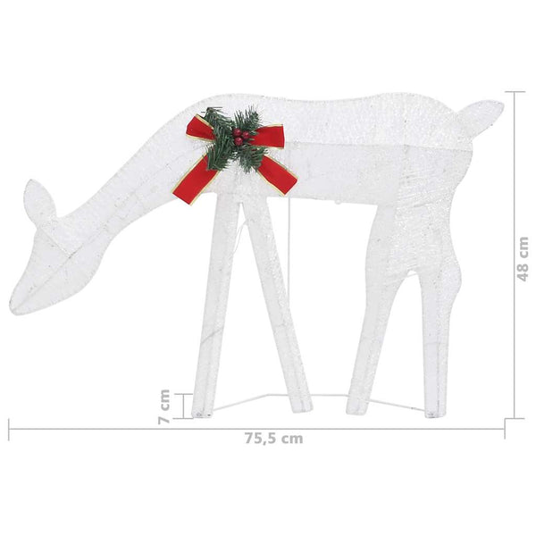 Weihnachtsdeko Rentiere mit LED, 270cm