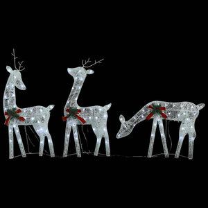 Weihnachtsdeko Rentiere mit LED, 270cm