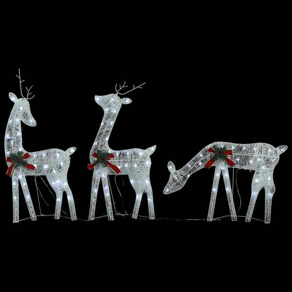 Weihnachtsdeko Rentiere mit LED, 270cm