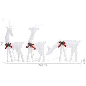Weihnachtsdeko Rentiere mit LED, 270cm