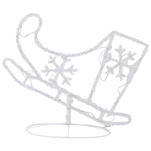 LED Rentier Schlitten Weihnachtsdeko