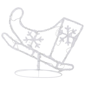 LED Weihnachtsdeko Rentiere & Schlitten Blau