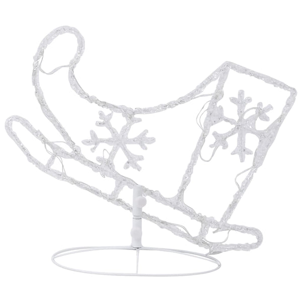 LED Weihnachtsdeko Rentiere & Schlitten Blau