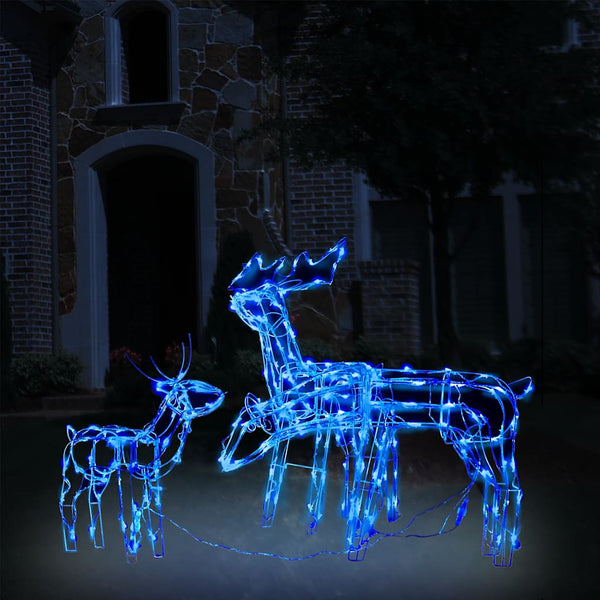 LED Rentier Set, 3-teilig, Weihnachtsdeko