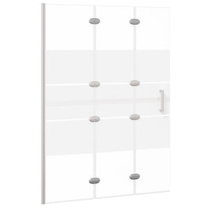 Faltbare Duschkabine ESG 100x140 cm Weiß