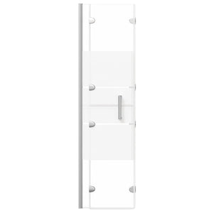 Faltbare Duschkabine ESG 100x140 cm Weiß