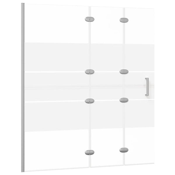 Faltbare Duschkabine ESG 120x140 cm Weiß
