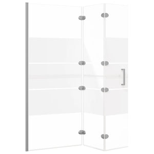 Faltbare Duschkabine ESG 120x140 cm Weiß