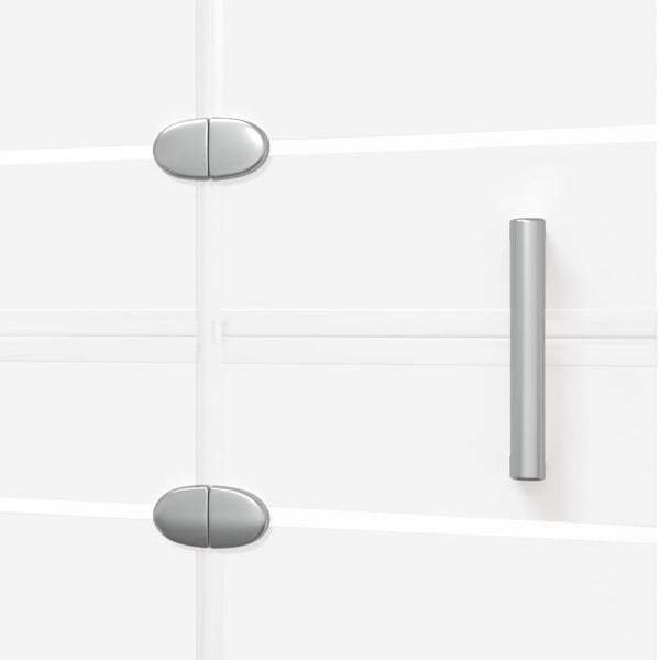 Faltbare Duschkabine ESG 120x140 cm Weiß