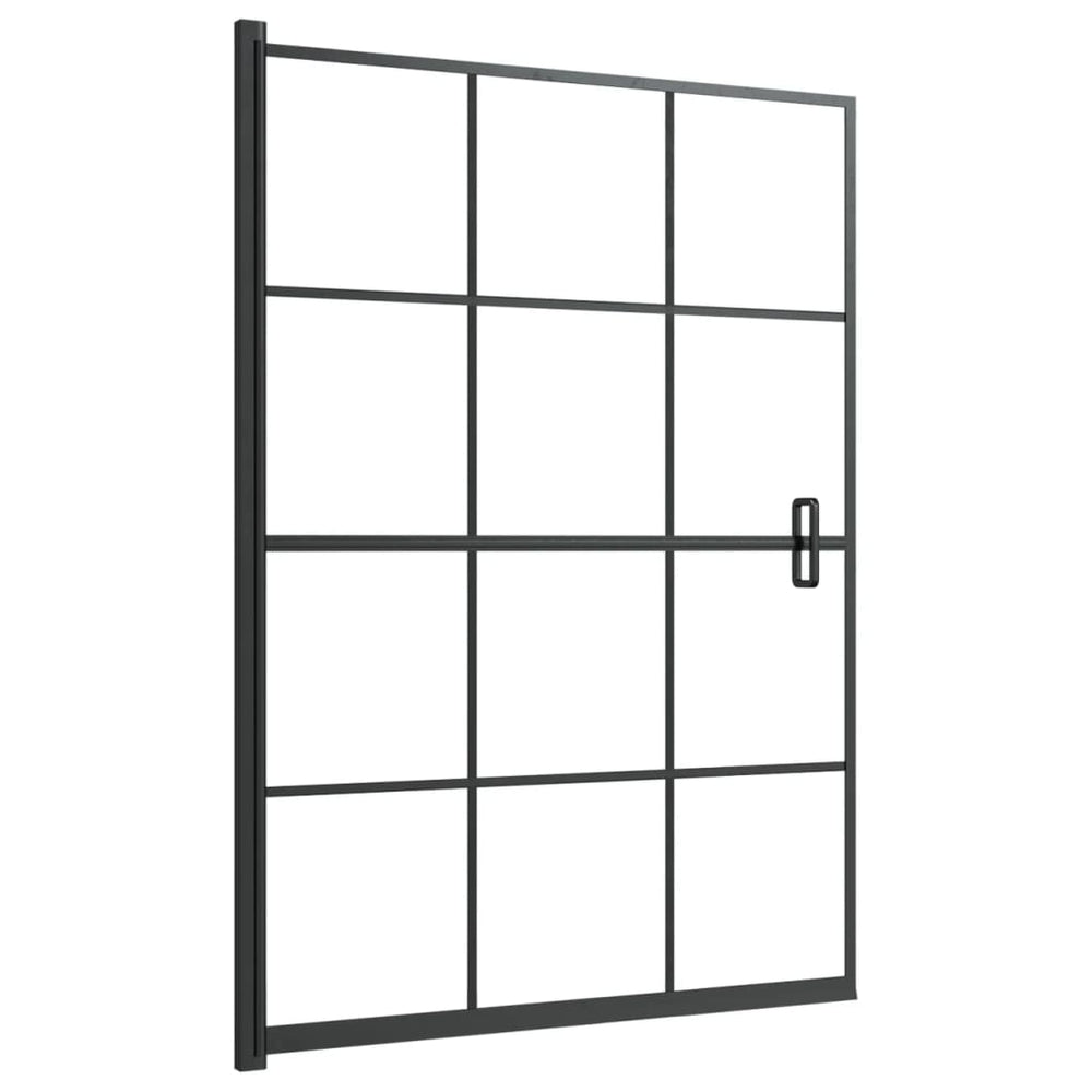 Duschkabine ESG 100x140 cm Schwarz