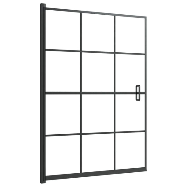 Duschkabine ESG 100x140 cm Schwarz