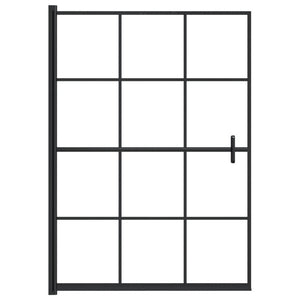 Duschkabine ESG 100x140 cm Schwarz