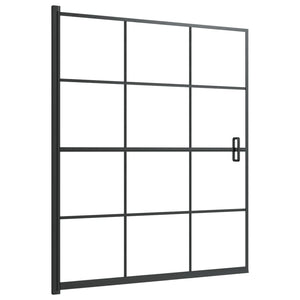 Duschkabine ESG 116x140 cm Schwarz