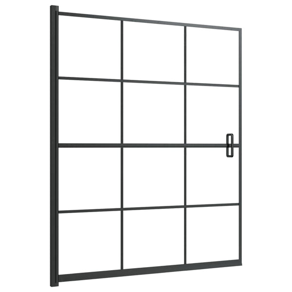 Duschkabine ESG 116x140 cm Schwarz