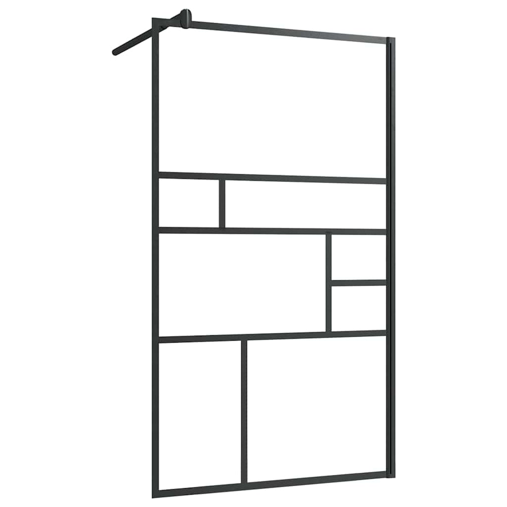 vidaXL Paroi de douche walk-in en verre de sécurité transparent 90x195 cm