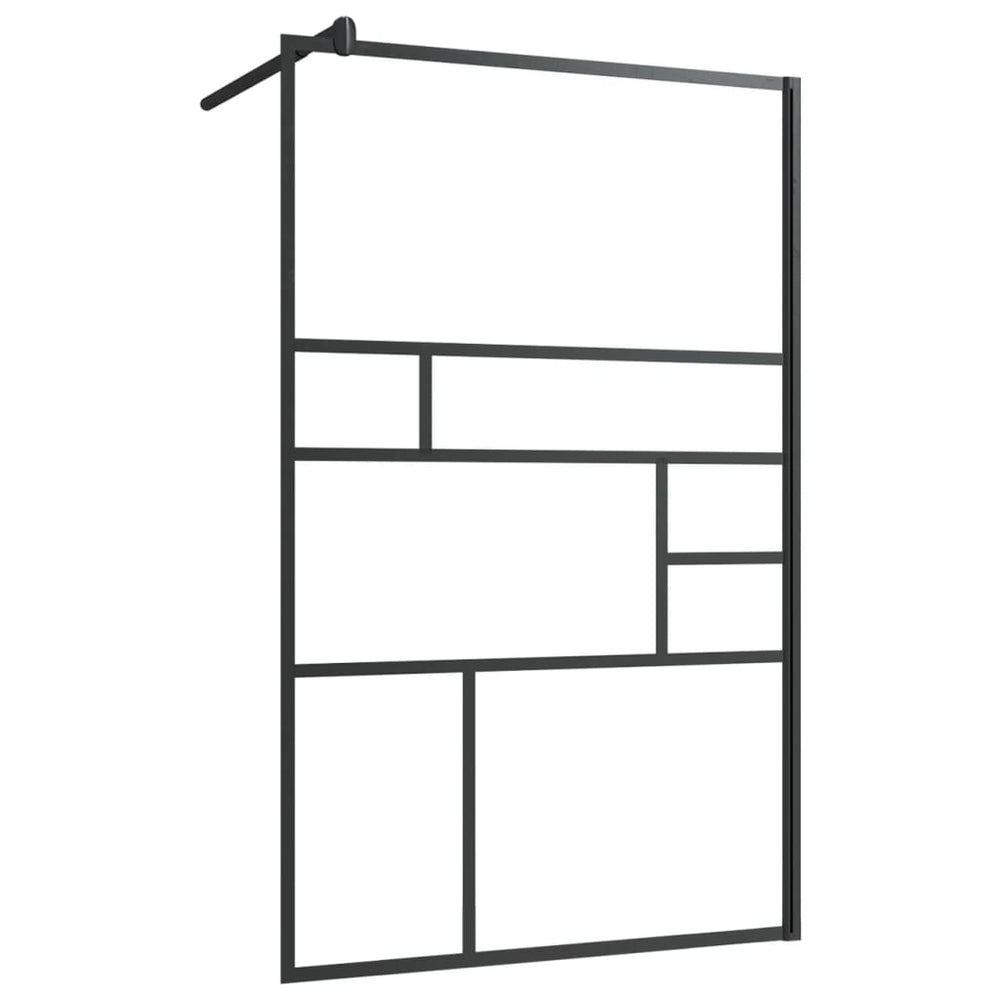vidaXL paroi de douche à l'italienne en verre de sécurité transparent 100x195 cm