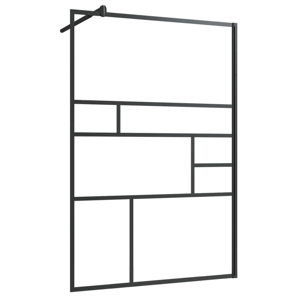 vidaXL paroi de douche à l'italienne en verre de sécurité transparent 115x195 cm