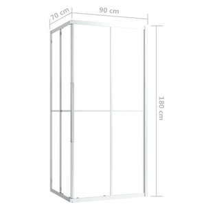 Duschkabine ESG 90x70x180 cm