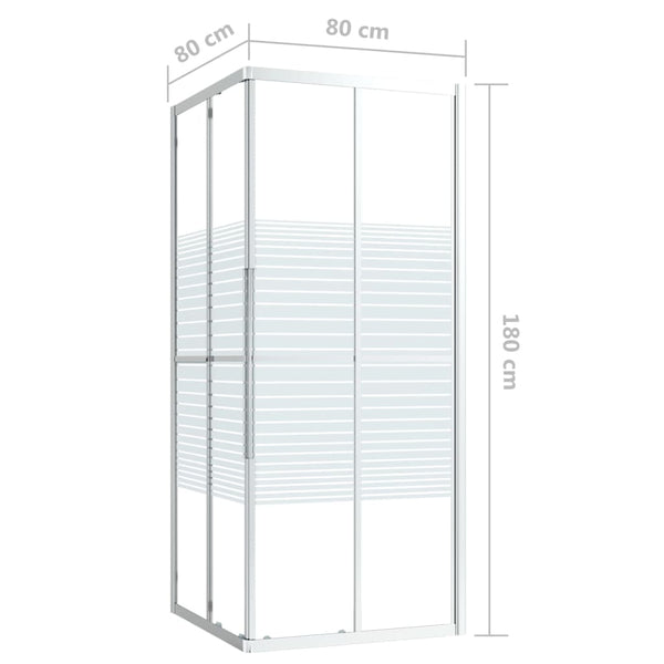Duschkabine ESG 80x80x180 cm