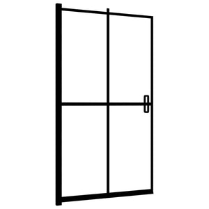 Faltbare Duschkabine ESG Schwarz 100x140 cm