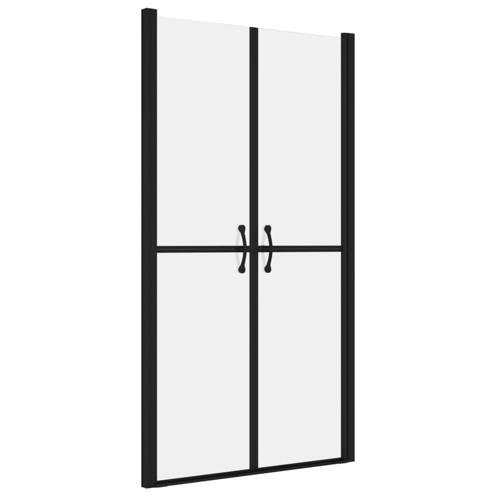 vidaXL Porte de douche en verre de sécurité trempé mat (78-81)x190 cm