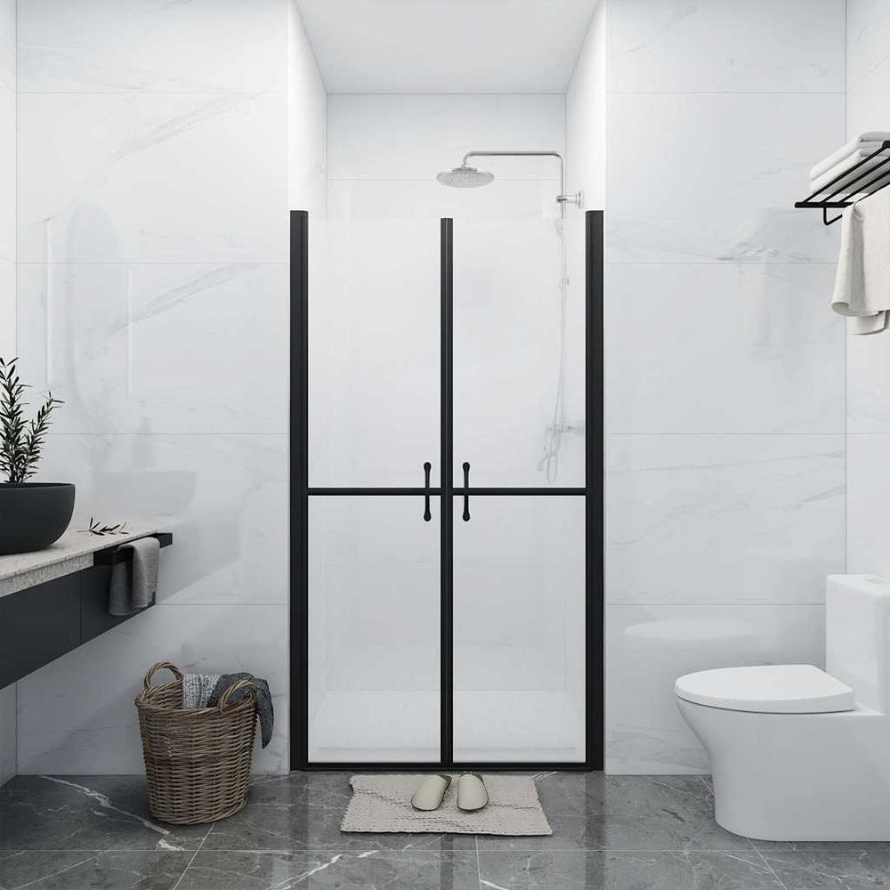vidaXL Porte de douche en verre de sécurité mat (93-96)x190 cm