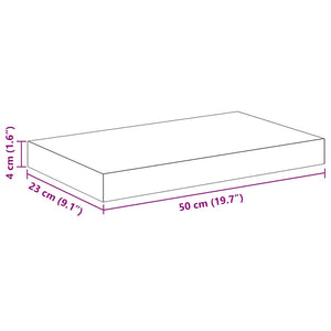 Eiche Optik Schweberegale, 2er Set
