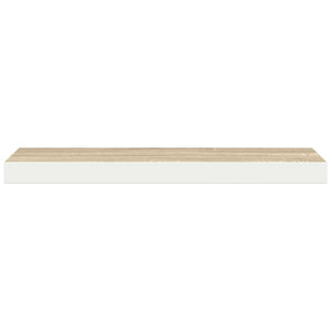 Schweberegal Eiche Optik Weiß 60cm