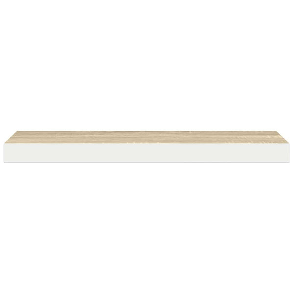 Schweberegal Eiche Optik Weiß 60cm