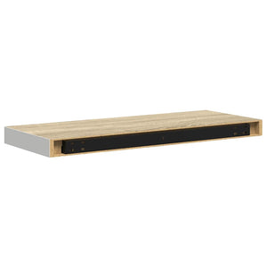 Schweberegal Eiche Optik Weiß 60cm