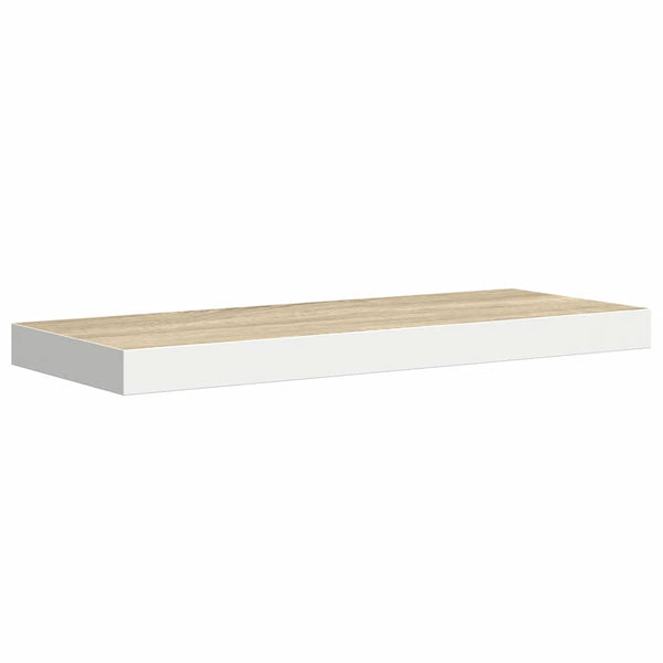 Schweberegale 2er Set Eiche/Weiß 60cm