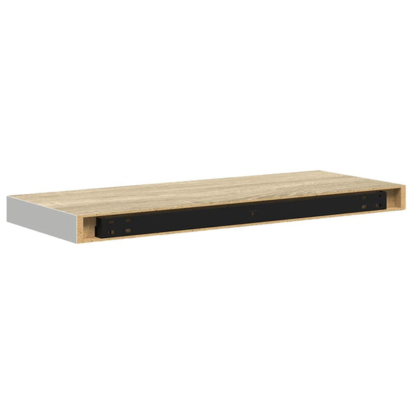 Schweberegale 2er Set Eiche/Weiß 60cm
