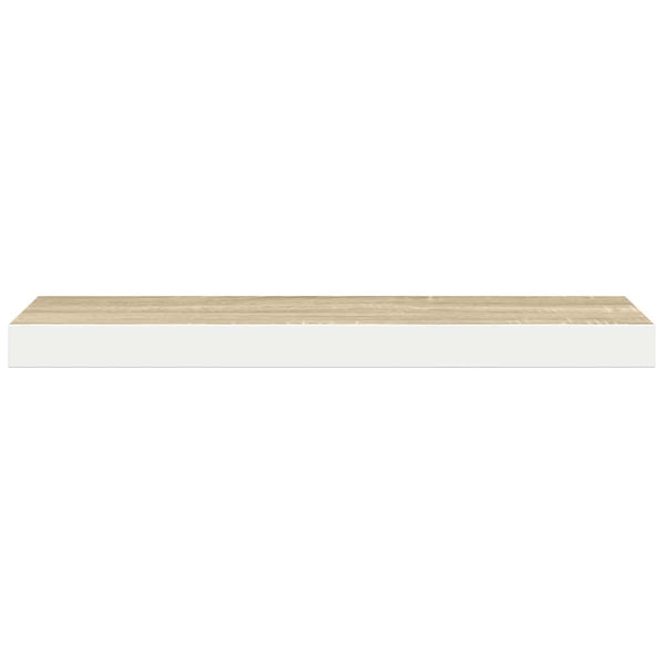 Schweberegale 4er Set Eiche/Weiß 80cm