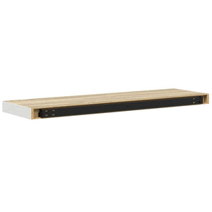 Schweberegale 4er Set Eiche/Weiß 80cm
