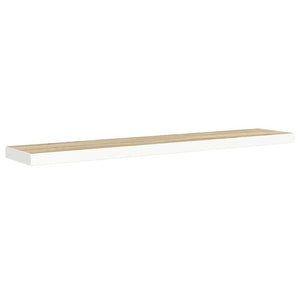 Schweberegale 2er Set Eiche & Weiß 120cm