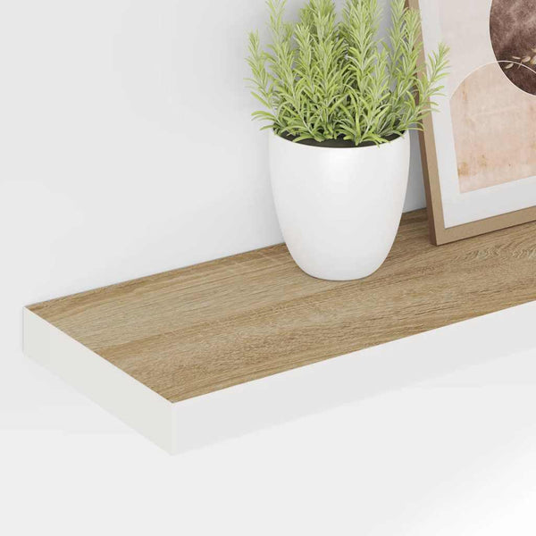 Eiche Schweberegale, 4er Set, 120cm