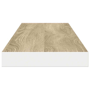Eiche Schweberegale, 4er Set, 120cm