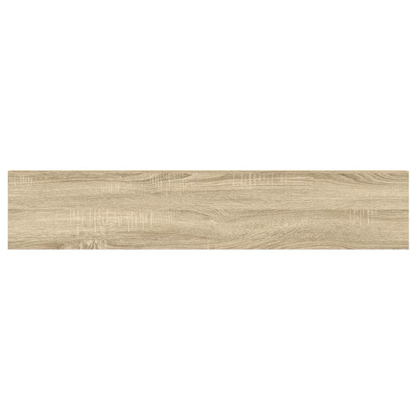 Eiche Schweberegale, 4er Set, 120cm