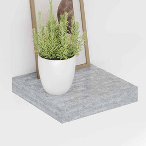 Betongraues Schweberegal, 23 cm