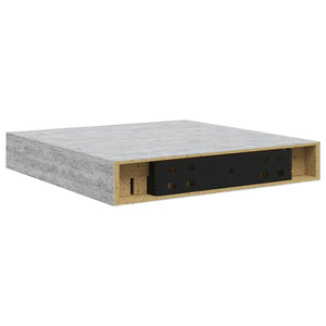 Betongraues Schweberegal, 23 cm