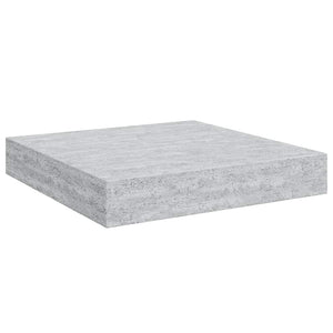 Betongraue Schweberegale, 2er-Set